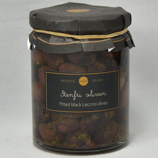 Stenfri oliven i olie - Leccino 314 ml