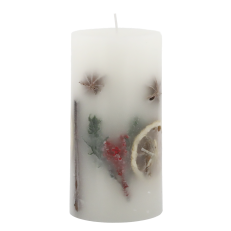 Bloklys med Julekrydderier H14/Ø7 cm - 38 Timer - Chic Antique Chic Antique