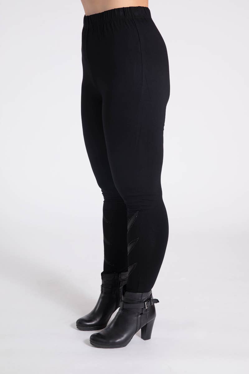 Plus Size Leggings med Sten - Fancy og Flot | Pomme Rouge Paris Pomme Rouge Paris