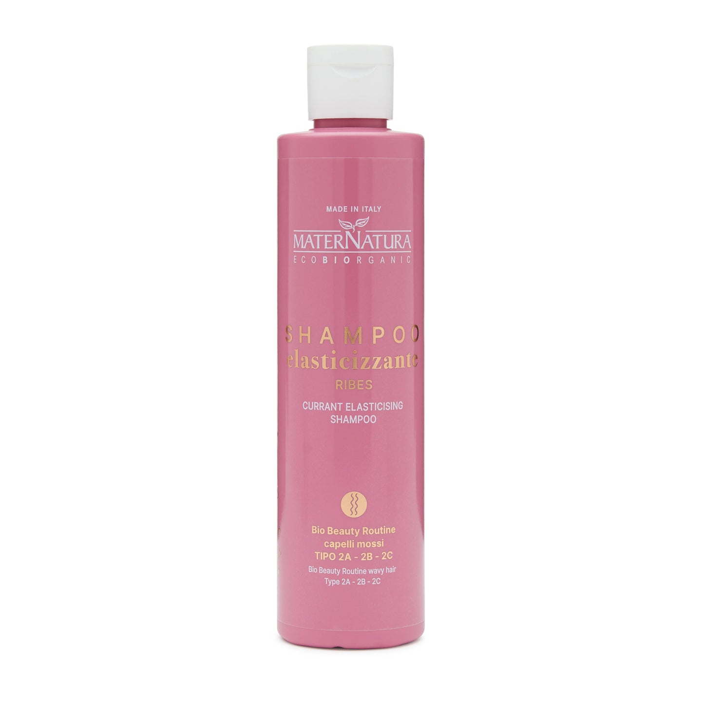 Elastisk Solbærshampoo 250ml – Til Bølget Hår 2a-2b-2c MaterNatura