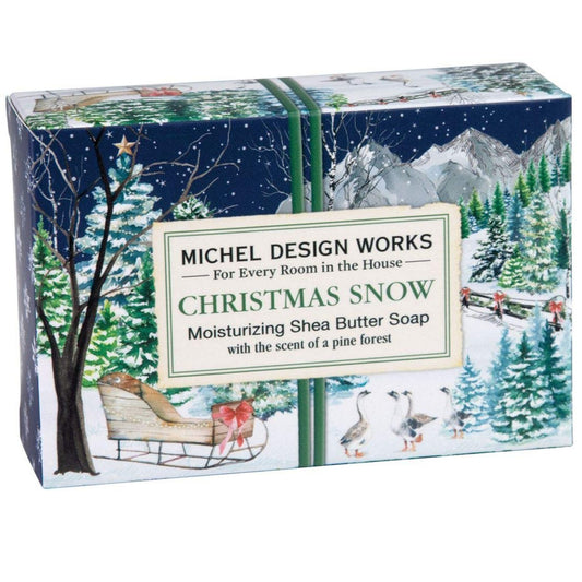 Hånd og badesæbe i box Christmas Snow Michel Design Works 127 gram
