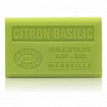 Økologisk Olivenoliesæbe med Citron & Basilikum - Provence Marseille sæbe Savons.nl - Savon de marseille distributeur