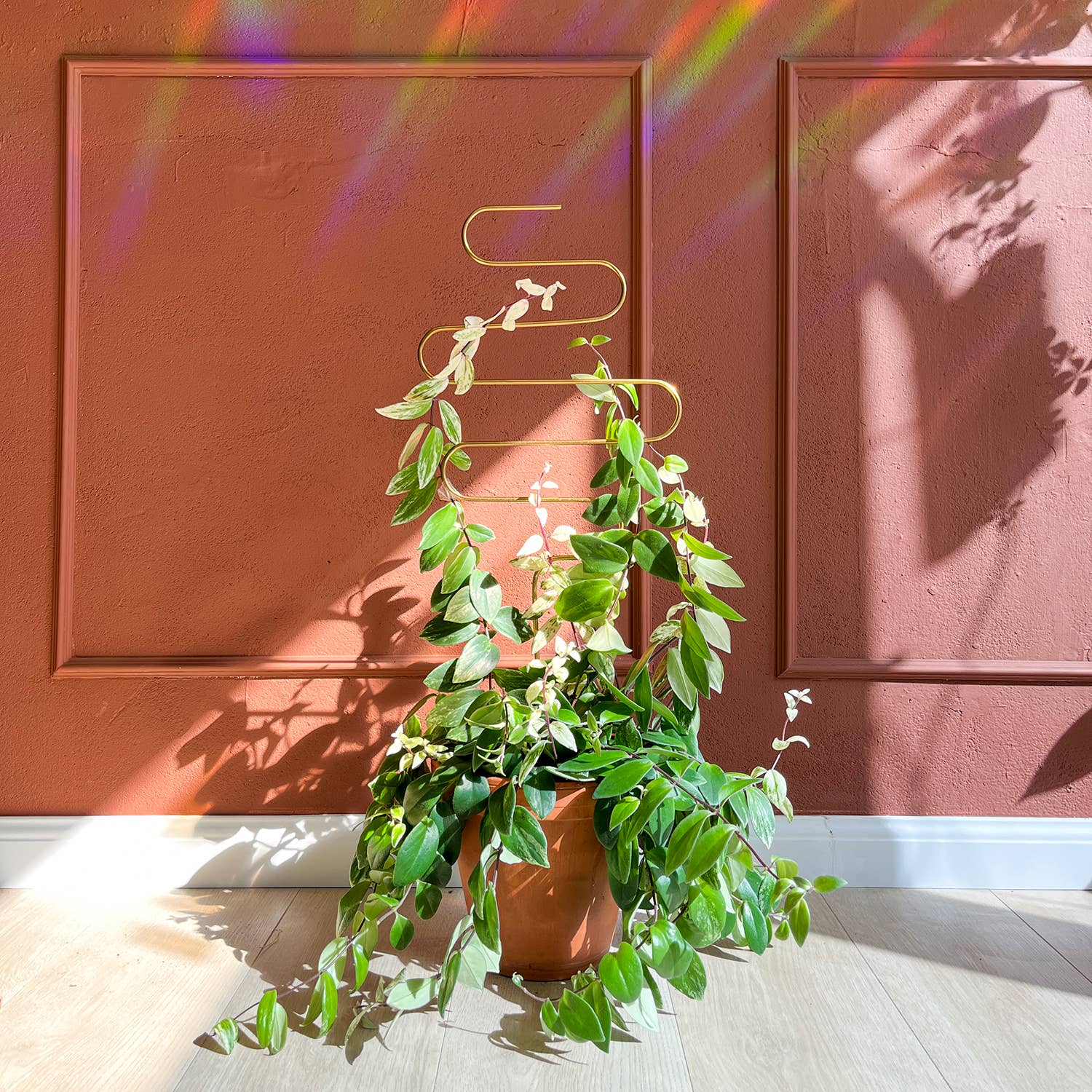 Gylden Plantepind Squiggle – Dekorativ Plantemarkør Botanopia