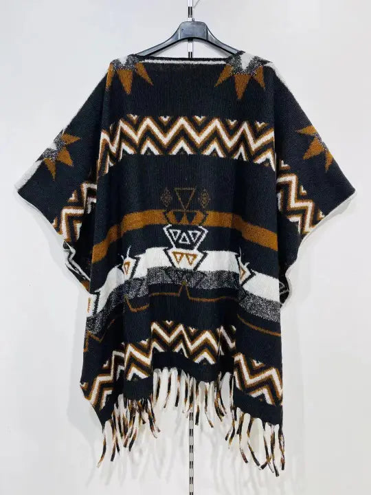Strikket Poncho