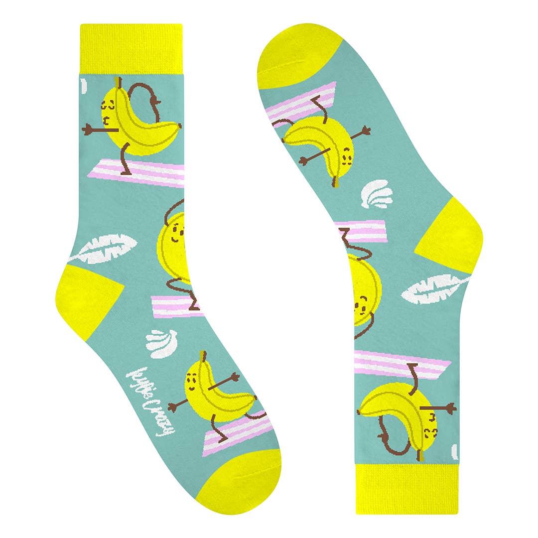 Sjove bomuldssokker, sømløse unisex, Platano Sokker KYLIE CRAZY 41/46
