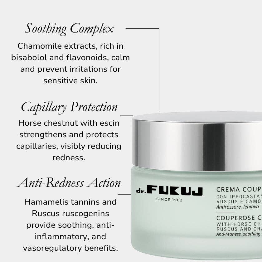 Couperosecreme til sensitiv hud & rødme – 50 ml | Dr. Fukuj Ansigtscreme Dr. Fukuj
