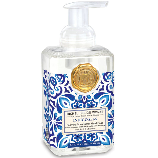 Skum Håndsæbe Indigo seas 530 ml - Michel Design Works Skum håndsæbe Michel Design Works