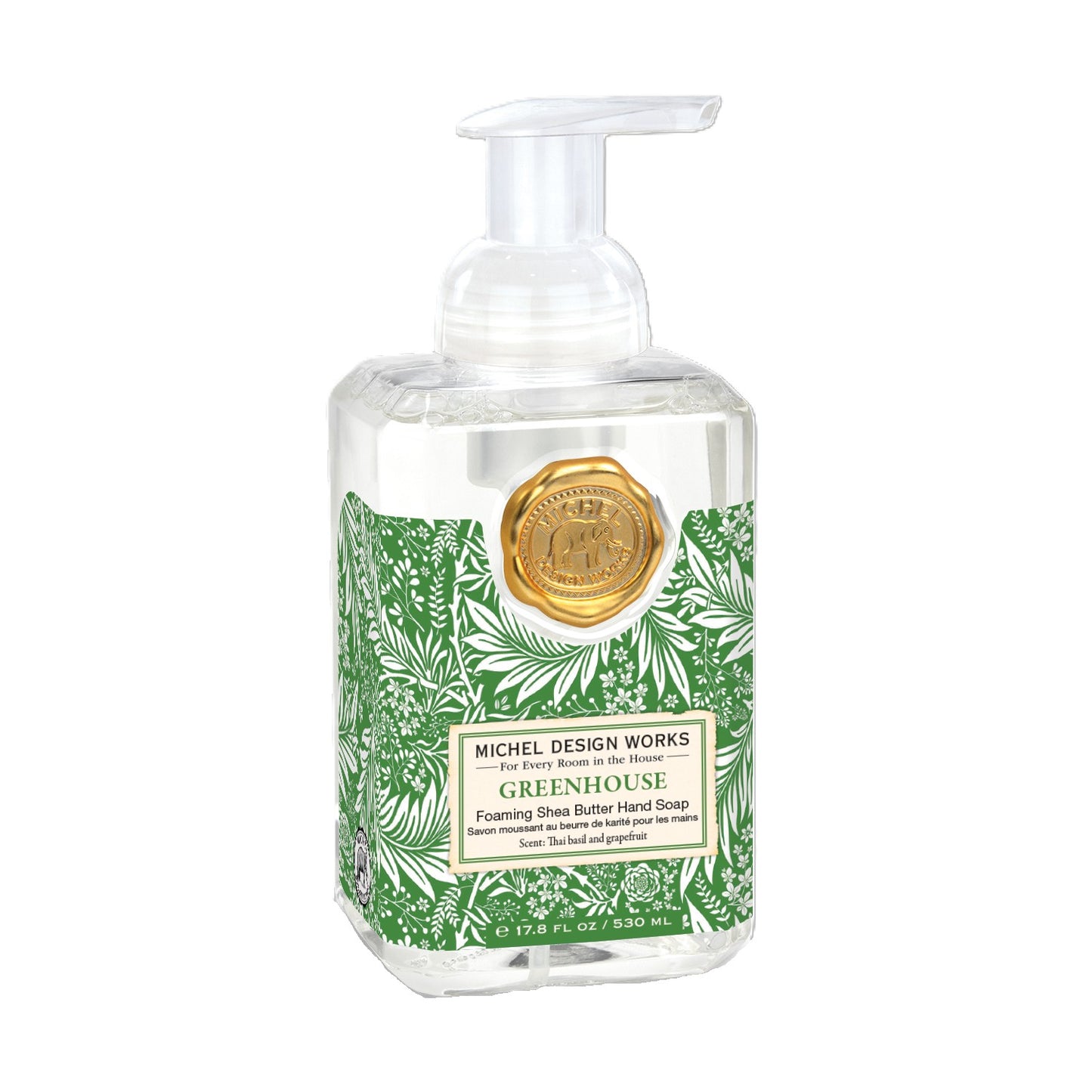 Skum Håndsæbe – Duft af Grapefrugt & Basilikum | Greenhouse 530 ml Skum håndsæbe Michel Design Works