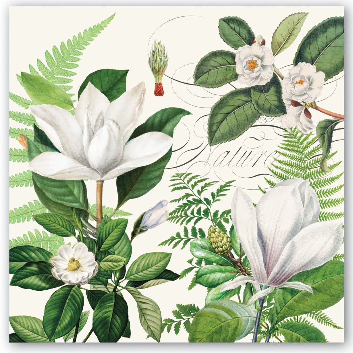 Frokost servietter Magnolia Petals Michel Design works