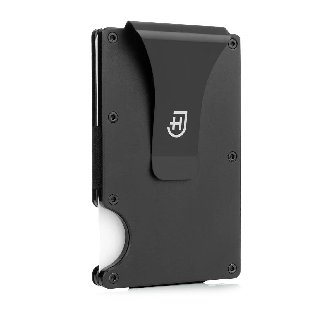 Tynd Aluminiumspung til Kort & Sedler - RFID-Beskyttelse | James Hawk Apparel & Accessories James Hawk Sort Penge klip