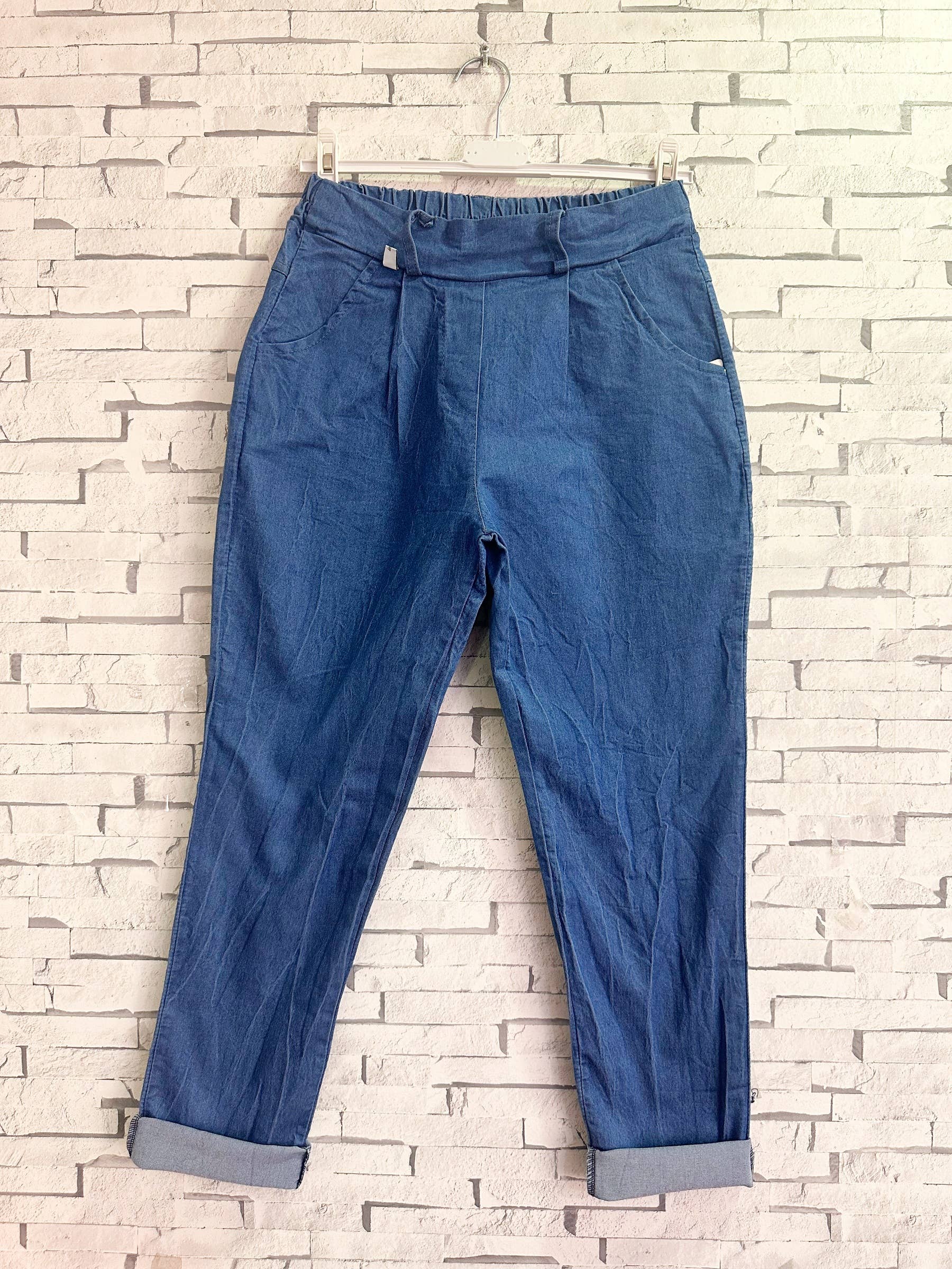 Jeans Joggers med Lomme - Elastisk Talje | ZAFA PARIS ZAFA PARIS