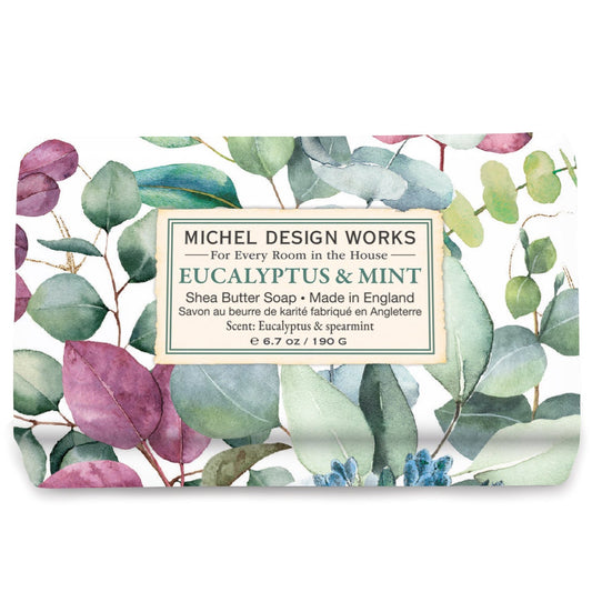 Håndsæbe Medium Bar Eucalyptus & Spearmint - Michel Design Works 190g Michel design works