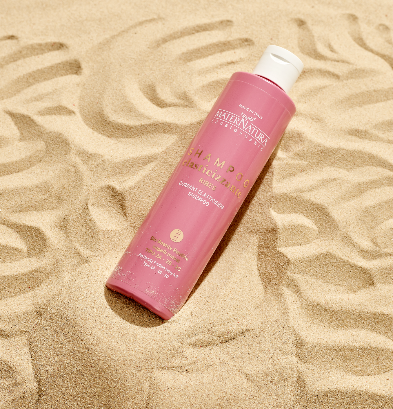 Elastisk Solbærshampoo 250ml – Til Bølget Hår 2a-2b-2c MaterNatura