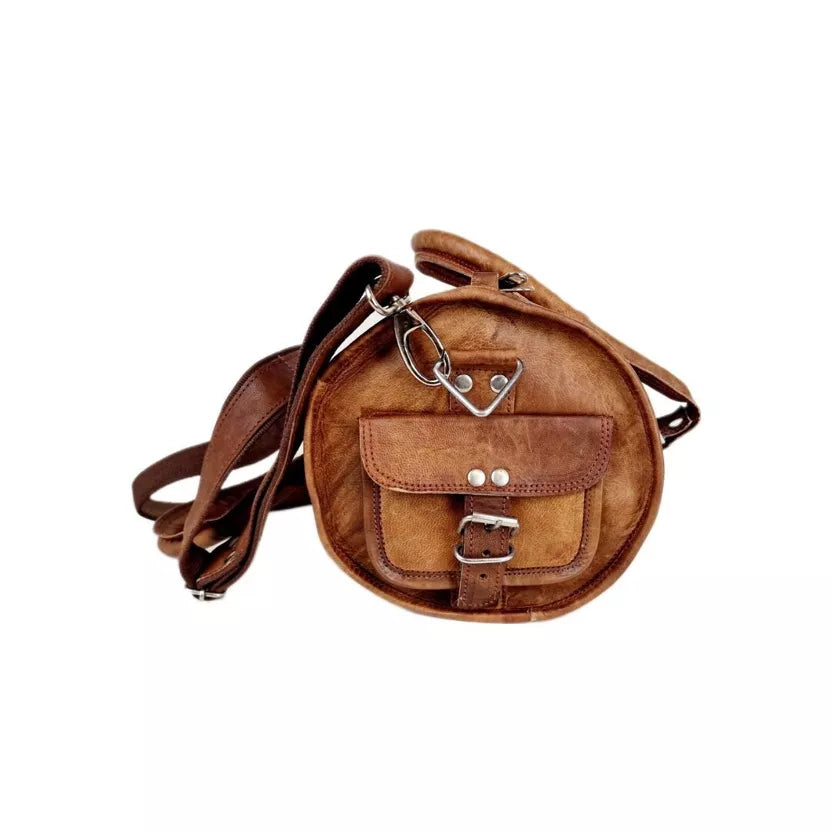 Bowlingtaske i Ægte Læder med Lynlås SOARA Saora