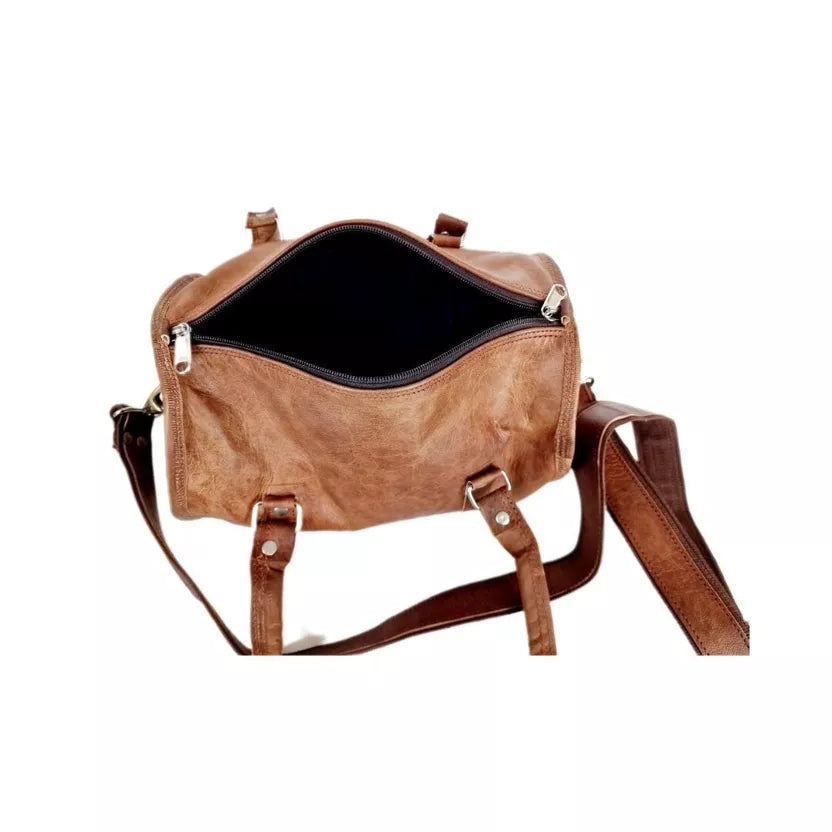 Bowlingtaske i Ægte Læder med Lynlås SOARA Saora