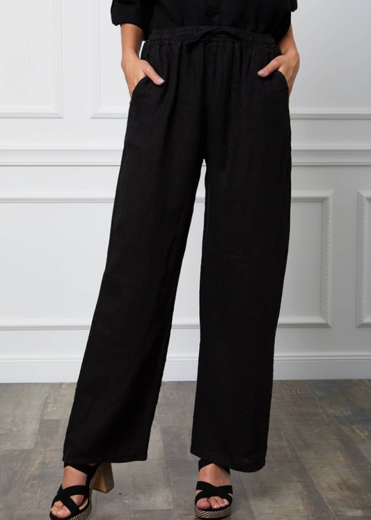 Bukser i 100% Hør med Snøre - Flere Farver | LÉA & LUC Lea & Luc