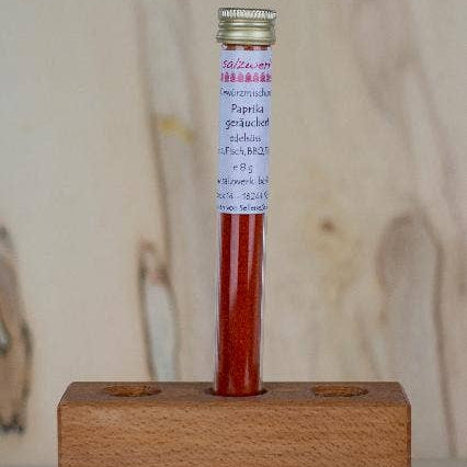 Røget paprika (noble sød) 8 g i reagensglas Salzwerk Berlin