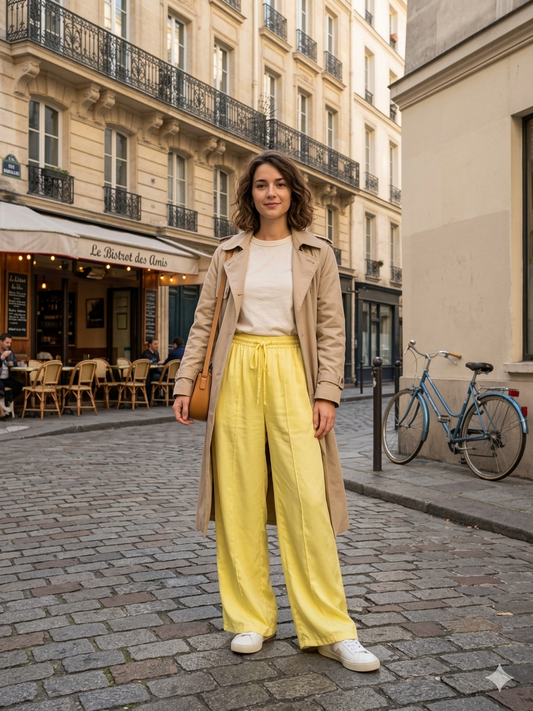 Vide bukser i ribbet Tencel – LINEN & COTTON HOUSE LINEN & COTTON HOUSE