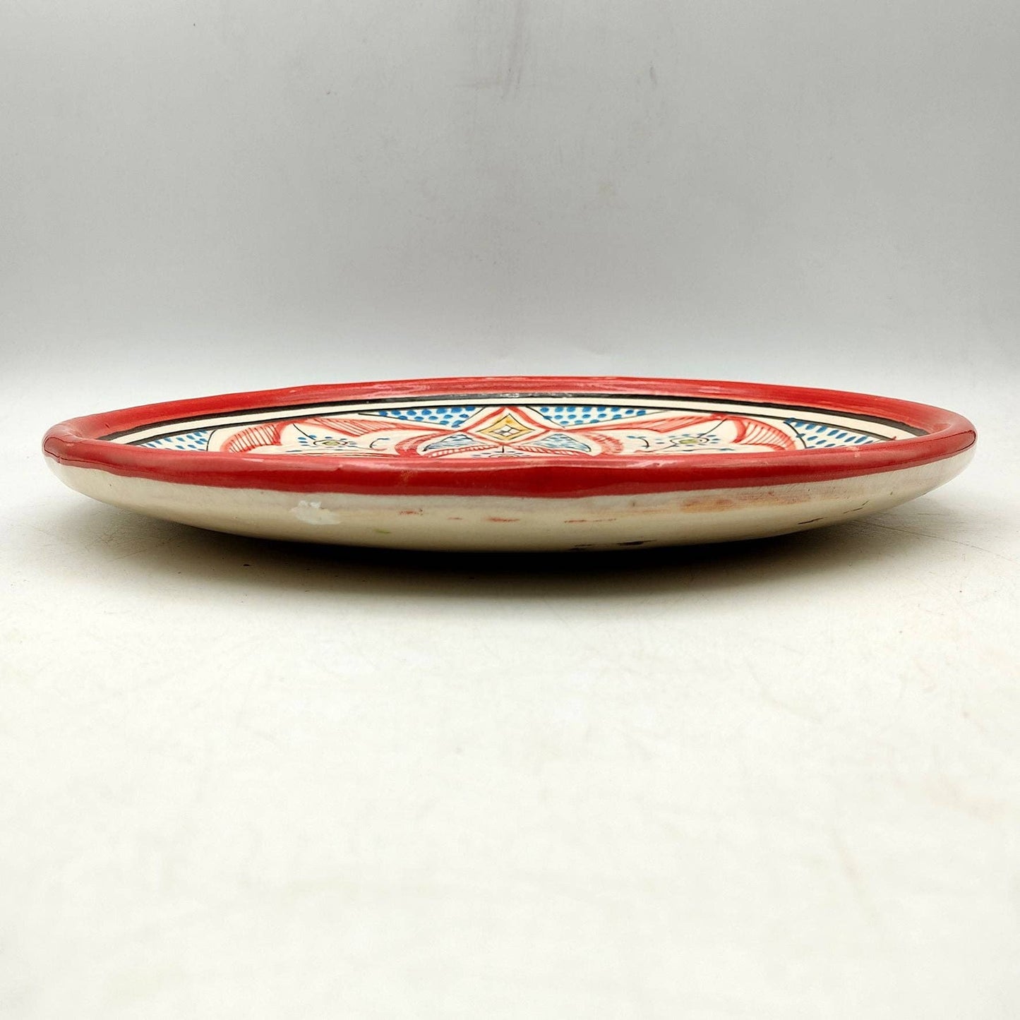 Marrokansk håndlavet tallerken rød