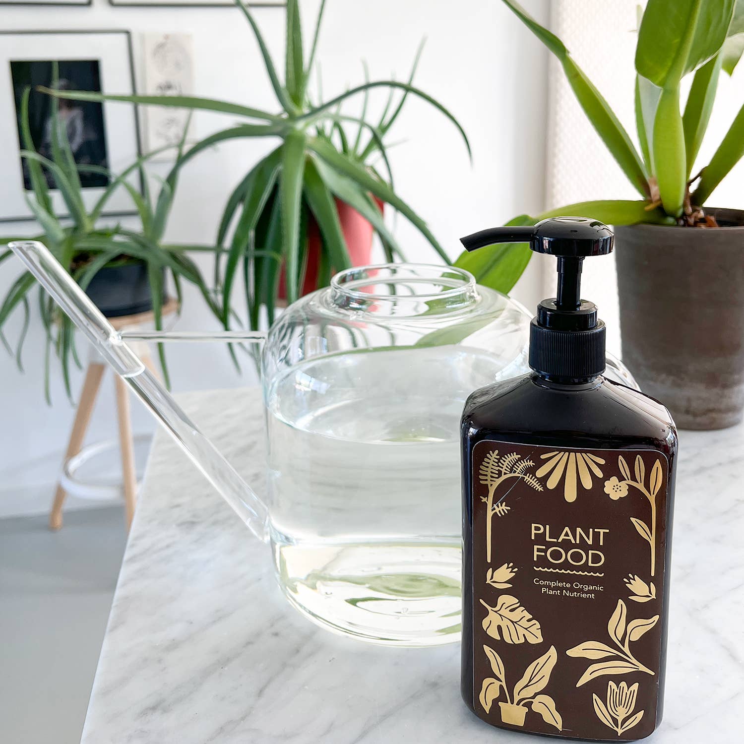 Komplet Økologisk Plantenæring 450 ml – Pumpeflaske Botanopia