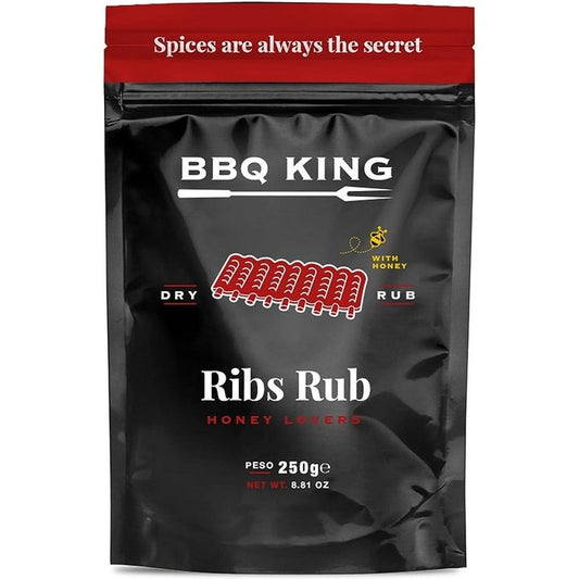 BBQ King krydderi Ribs rub 250 gram