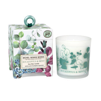 Duftlys Eucalyptus & Mint - Sojavoks duftlys | Michel Design Works duftlys Michel design works
