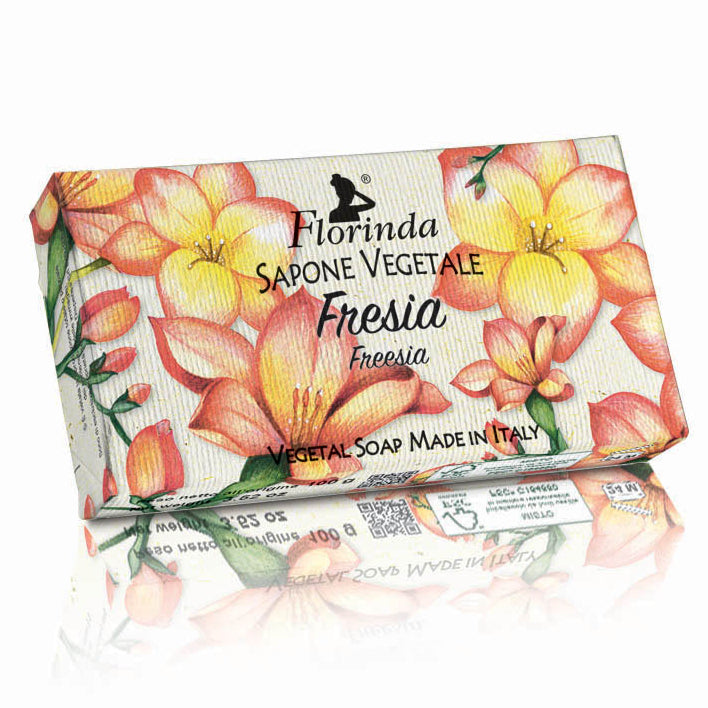 Håndsæbe Fresia Fra Florinda 100 gram Italiensk fast sæbe Florinda