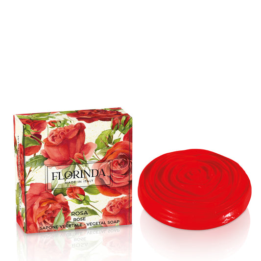 Italiensk håndsæbe rød rose - Florinda