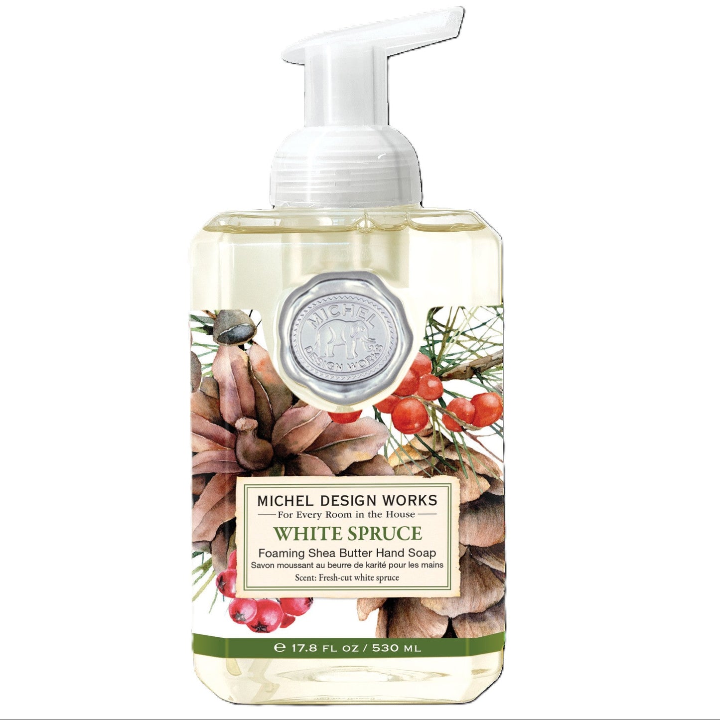 Skum Håndsæbe White Spruce - 530 ml | Michel Design Works Skum håndsæbe Michel Design Works