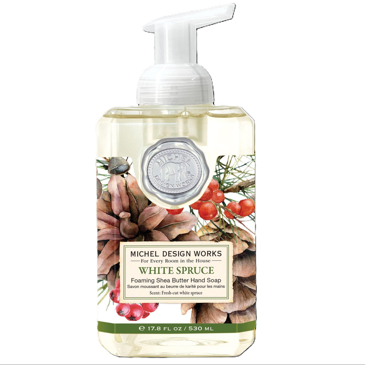 Skum Håndsæbe White Spruce - 530 ml | Michel Design Works Skum håndsæbe Michel Design Works