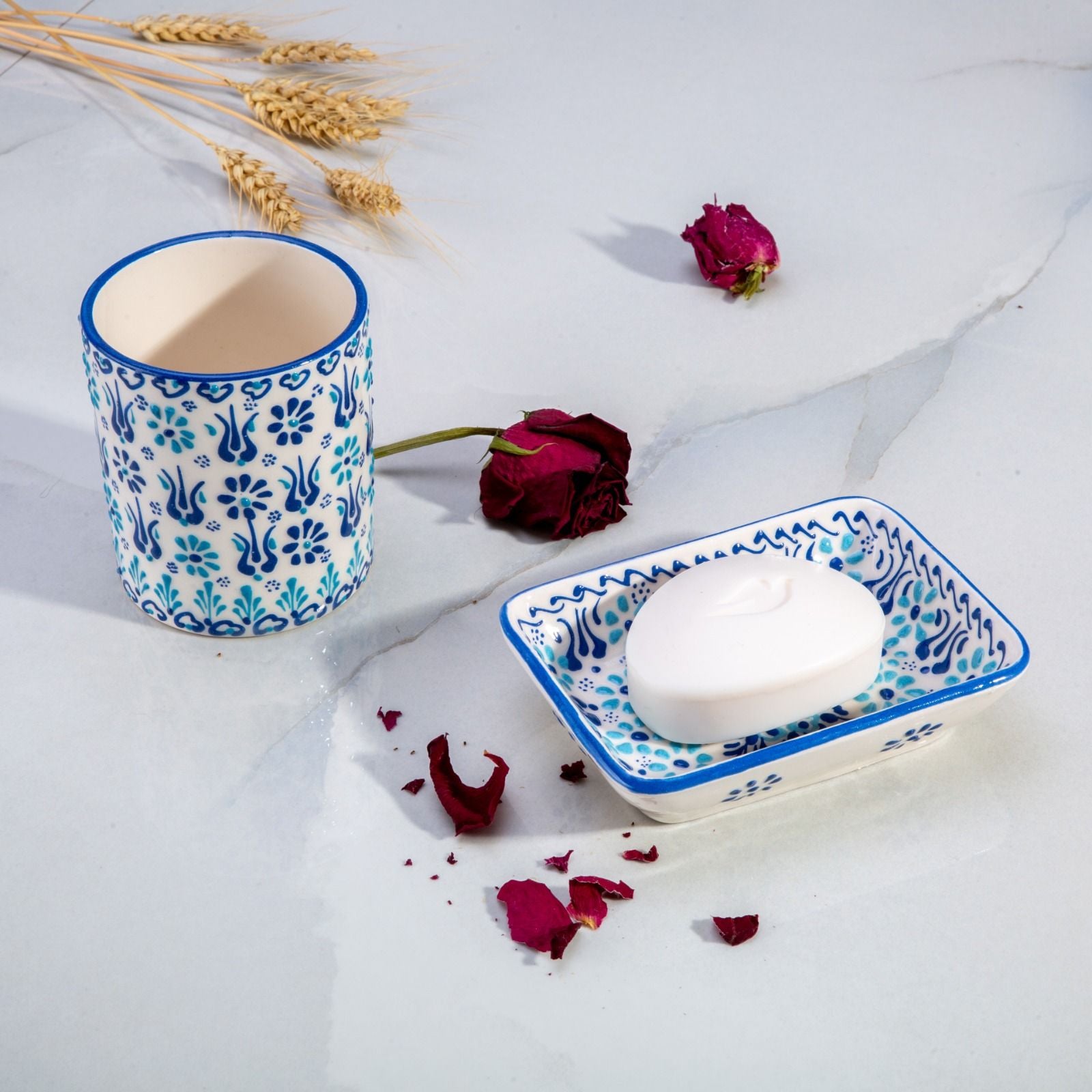 Håndmalet Keramik Krus Ottoman - Tyrkisk Håndværk Ottoman