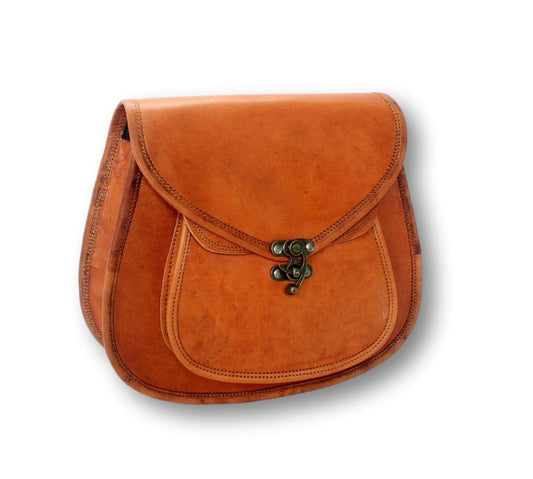 Skuldertaske i ægte læder Calima Saora