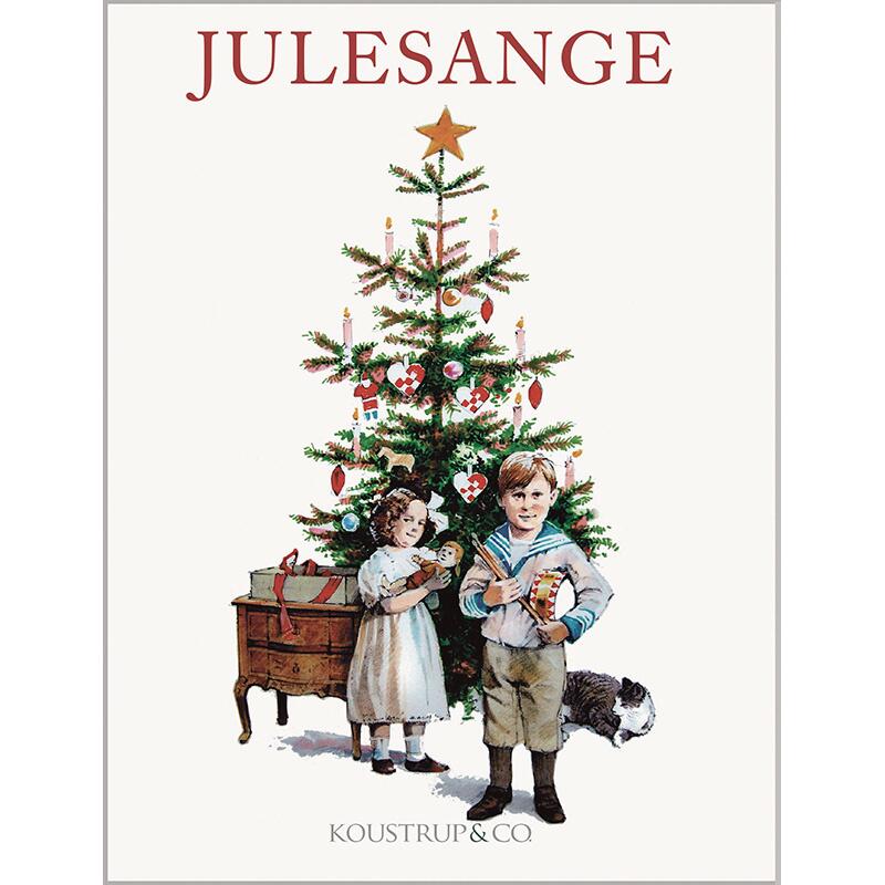 Julekort med julesange 8 kort i mappe Koustrup & Co