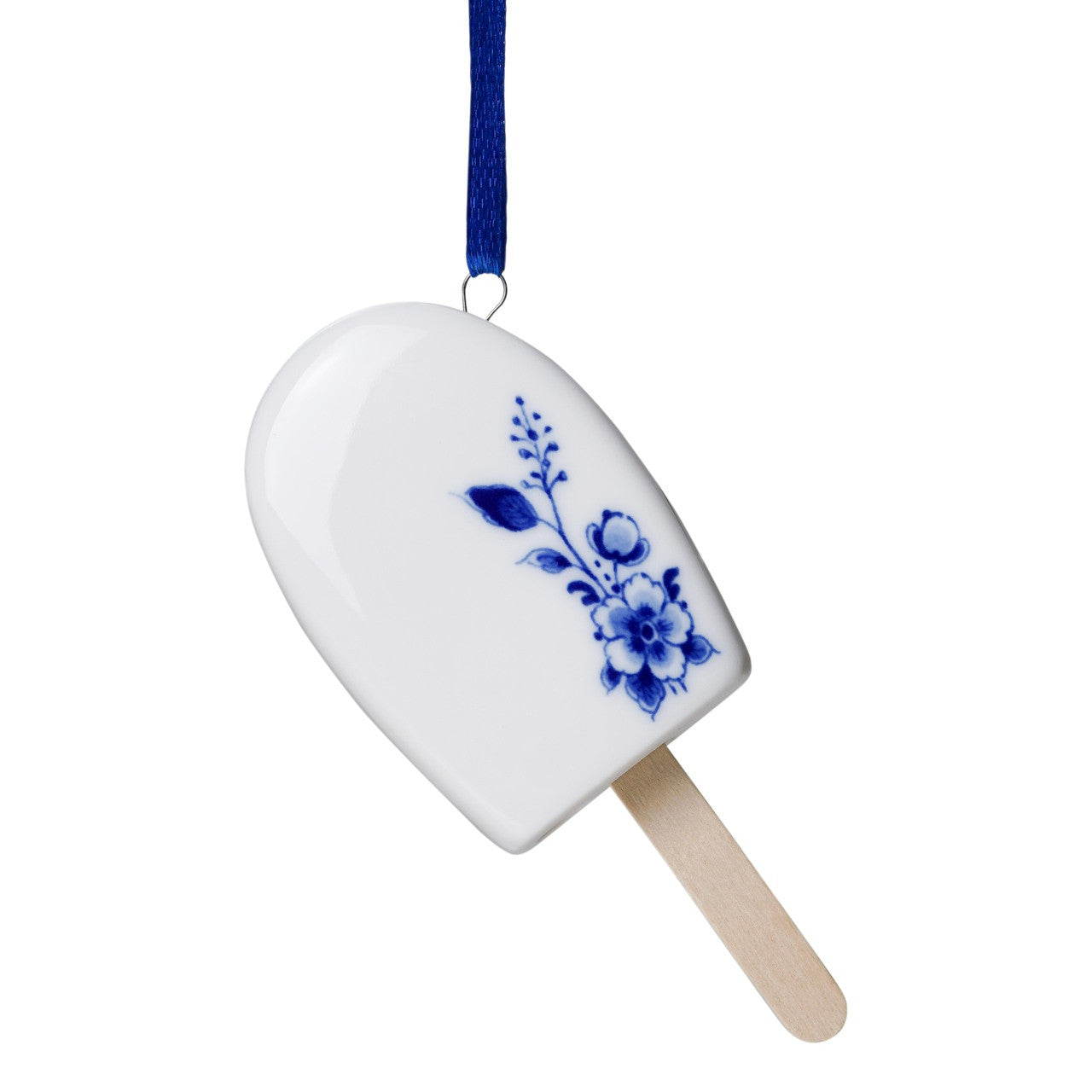 Keramisk juleornament som ispind – Heinen Delfts Blauw Ornament Heinen Delfts Blauw