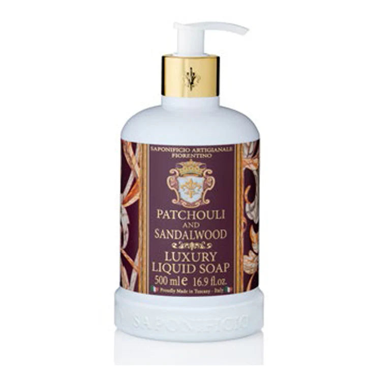 Luksus håndsæbe Patchouli & Sandelwood 500ml Saponificio Artigianale Fiorentino