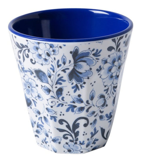 Krus med blomster i melamin