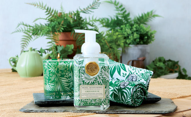Skum Håndsæbe – Duft af Grapefrugt & Basilikum | Greenhouse 530 ml Skum håndsæbe Michel Design Works
