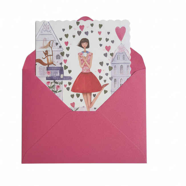 Mini Kort 8,5 x 6,5 cm med kuvert Edition Gollong