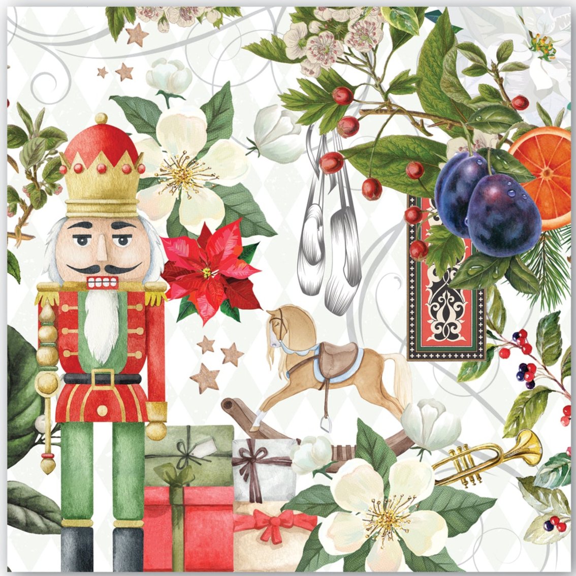 Kaffe servietter Nutcracker suite Michel Design Works