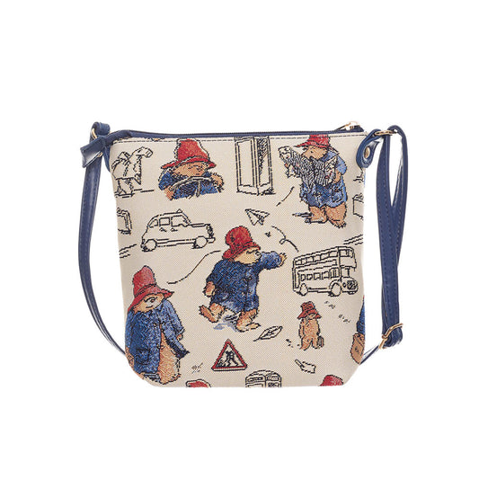 Skuldertaske i Gobelin Stof med Paddington Bjørnen