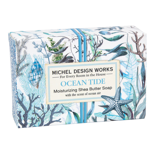 Hånd og badesæbe i box Ocean Tide Michel Design Works 127 gram