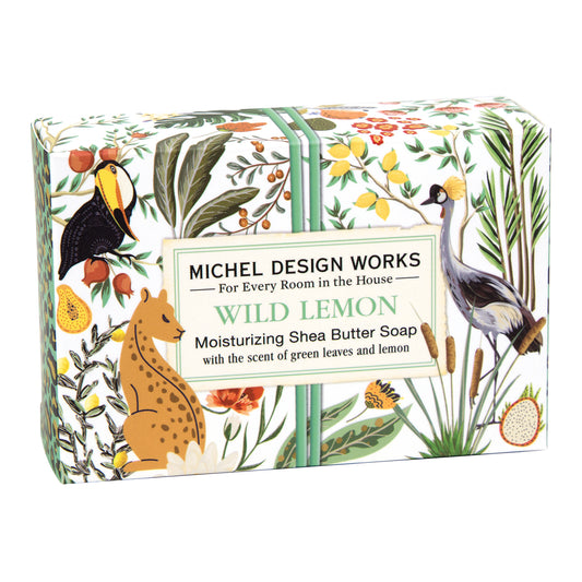 Hånd og badesæbe i box Wild lemon Michel Design Works 127 gram