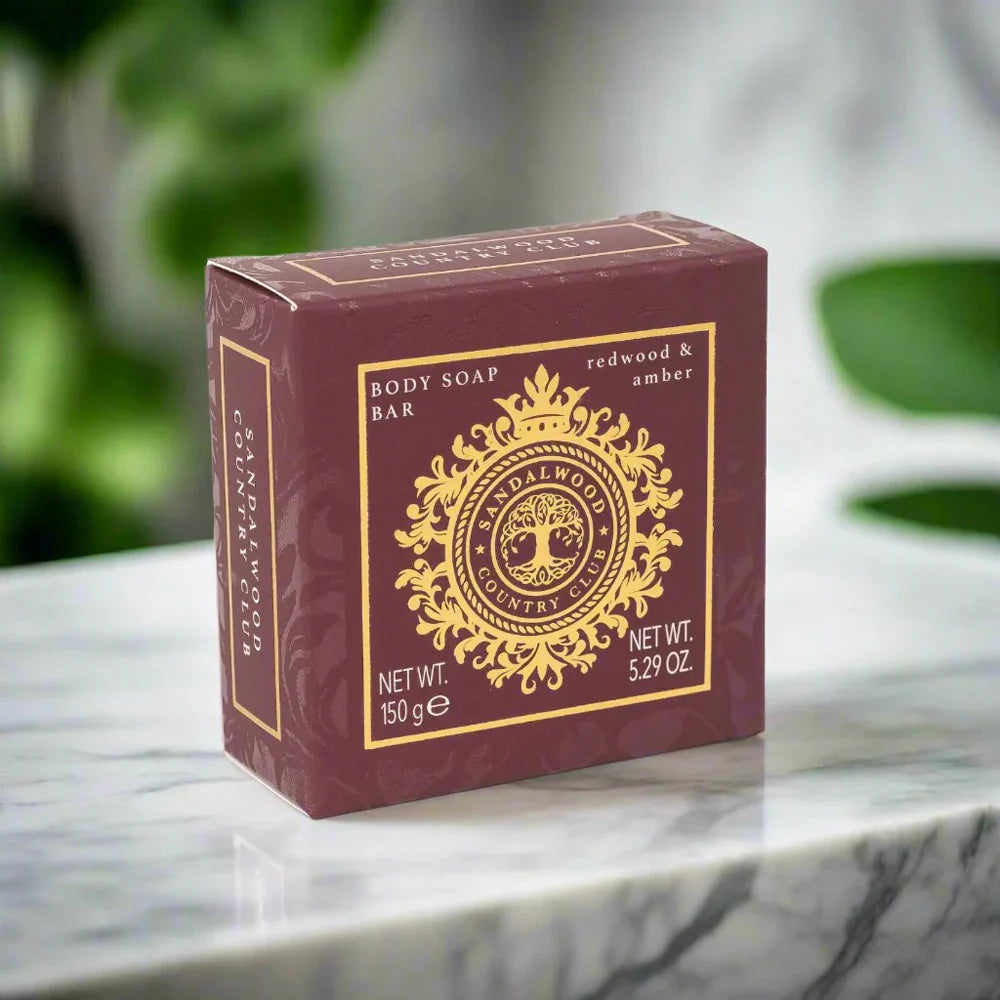 Sandalwood Country Club Sæbe Redwood & Amber 150g Sandelwood