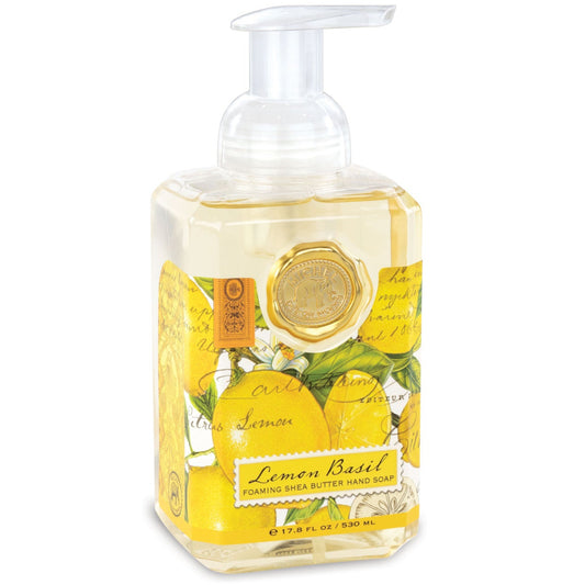Skum håndsæbe med Lemon Basil duft 530 ml Skum håndsæbe Michel design works