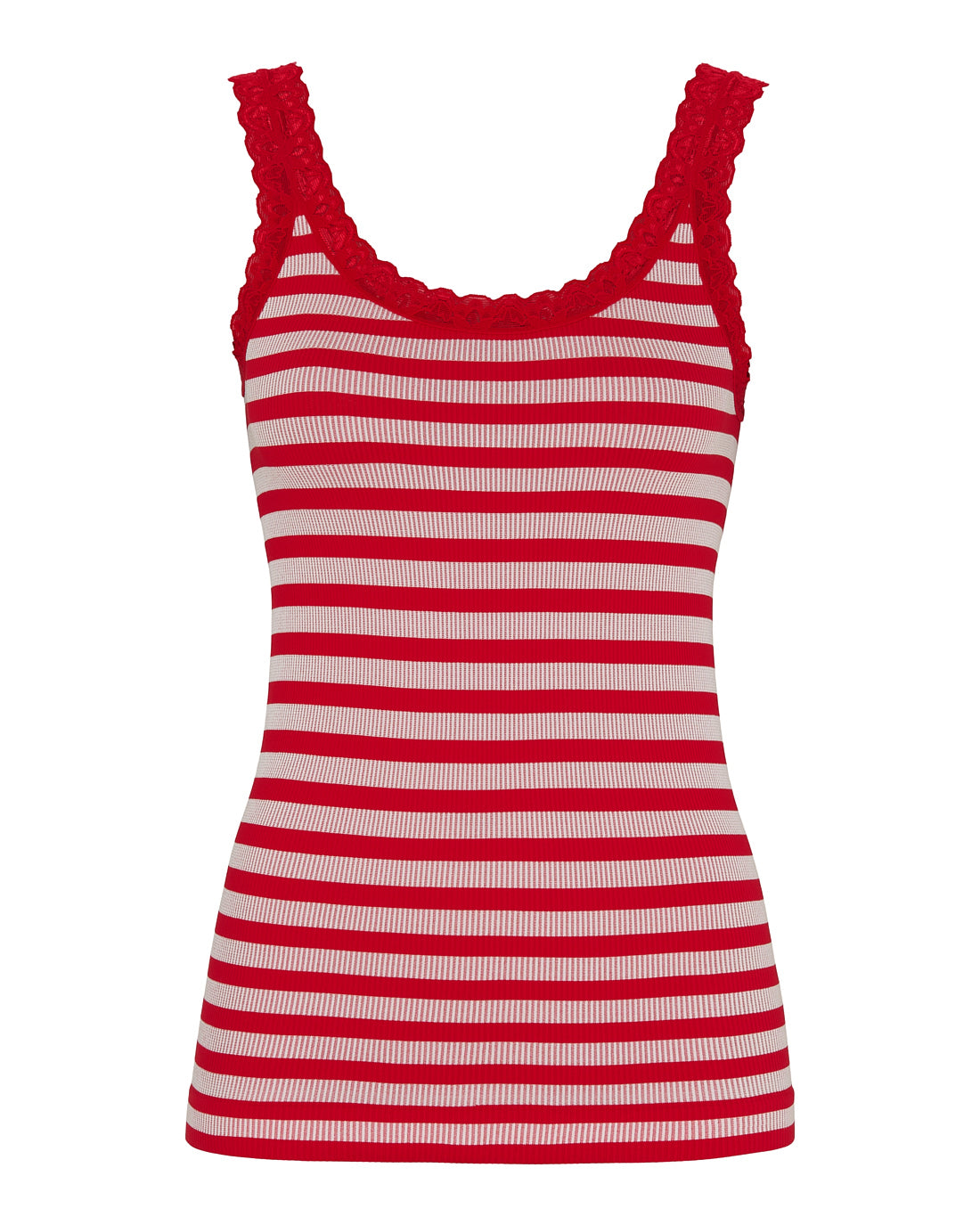 Tim & Simonsen ISA Stripe Top – flere farver Tim & Simonsen Rosso-Bianco S/M