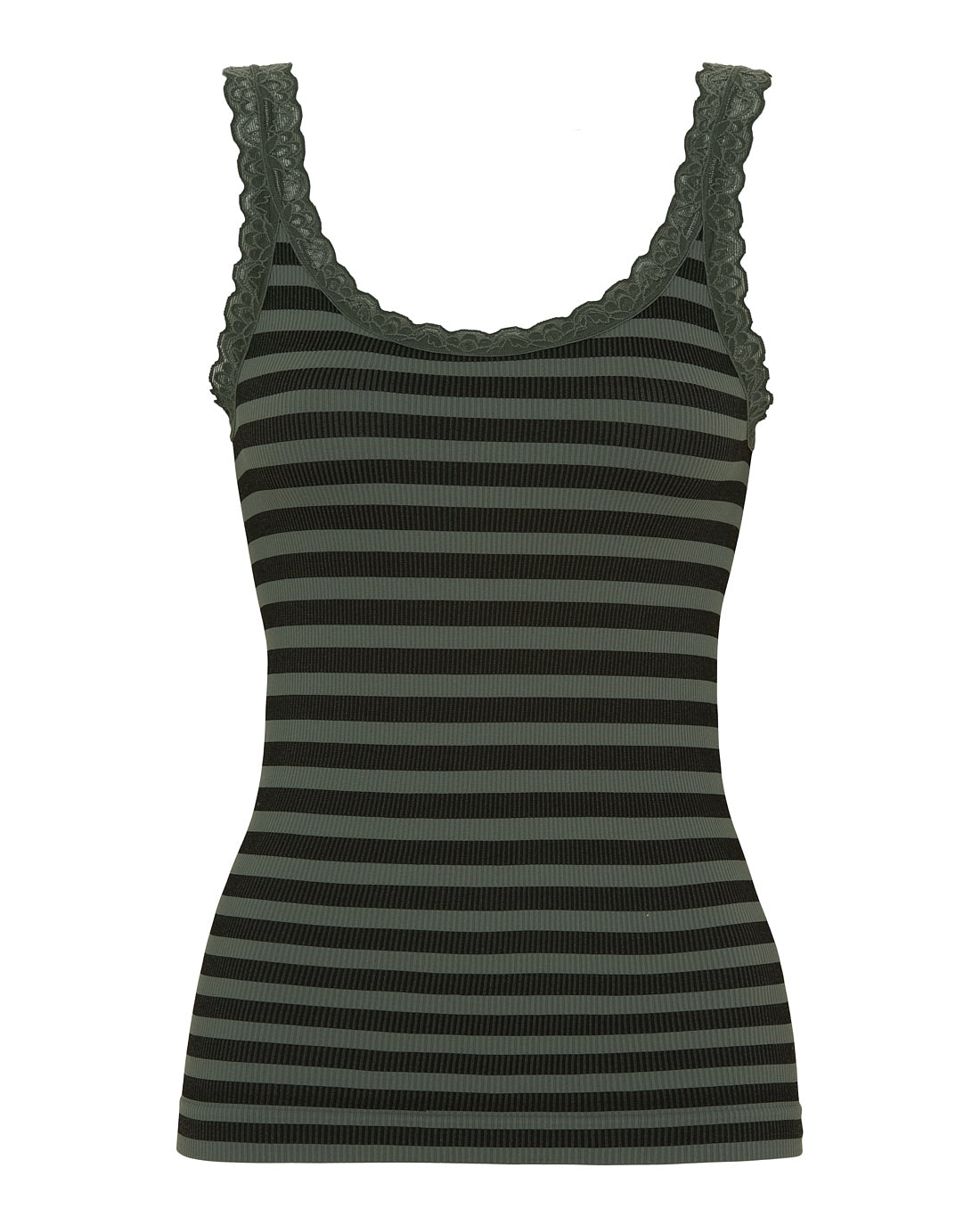 Tim & Simonsen ISA Stripe Top – flere farver Tim & Simonsen Nero-Oliva S/M