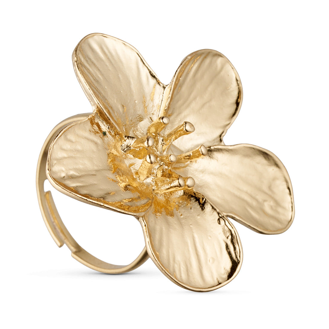 Tim & Simonsen Florentina Ring – 18K guldbelagt, justérbar