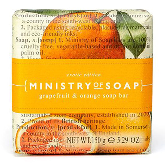 Triple milled sæbe Grapefrugt & Orange 150g