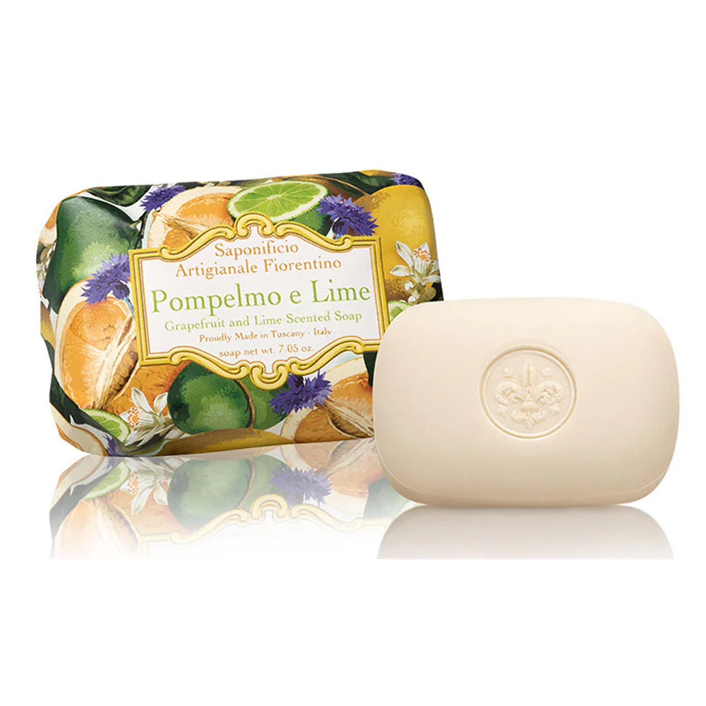 Italienske Vegetabilske Sæber 200g - Mandarin, Pomelo & Kokos Saponificio Artigianale Fiorentino Pomelo & Lime