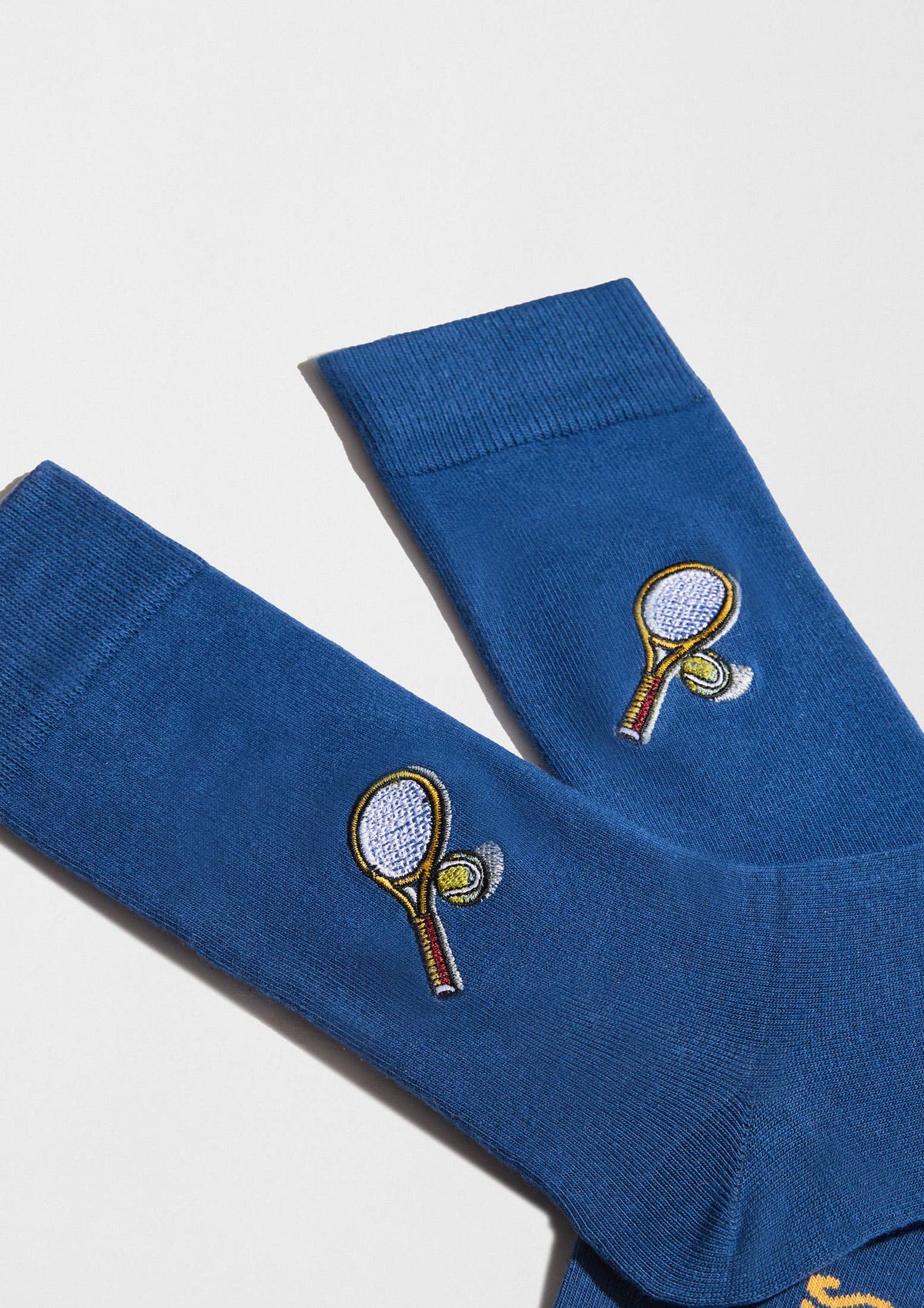 Sokker – BeTennis med broderi – Blå – 41/46 | BESOCKS Sokker BESOCKS